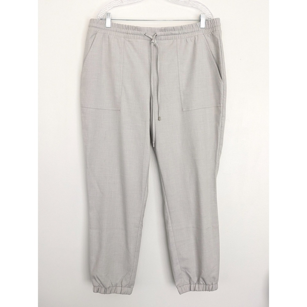 Nine West Size XXL Relaxed Drawstring Joggers Elastic Waist High Rise Athleisure